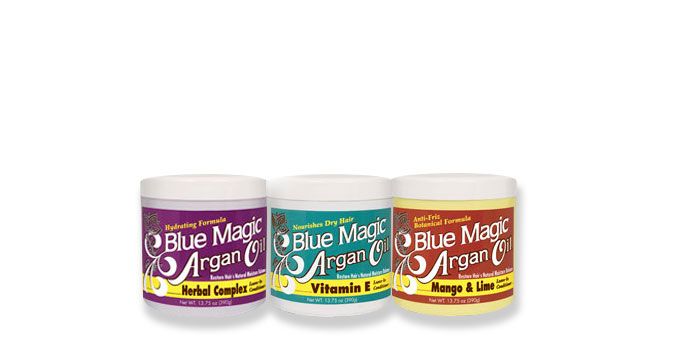 Blue Magic Argans Hair Care Product Line