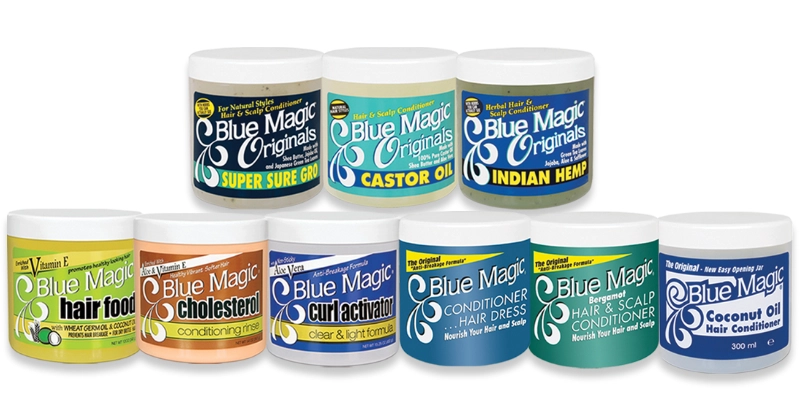 Blue Magic Originals line of hair care products.