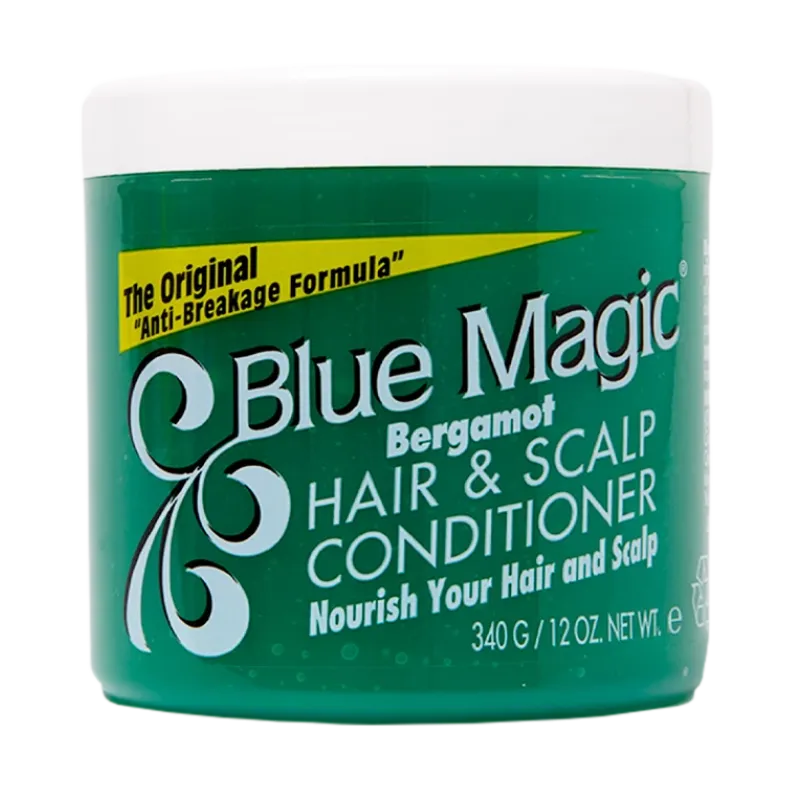 Blue Magic Bergamot Hair & Scalp Conditioner.